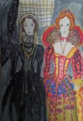 Обложка книги "Две королевы (пьеса)"