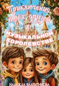 Обложка книги "Приключения трёх друзей в Музыкальном королевстве"