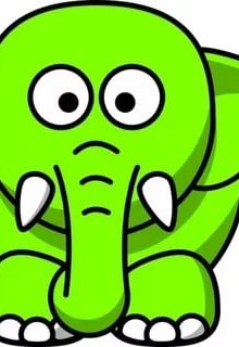 Обложка книги "Маленький зелёный слоник"